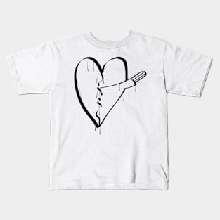 pierced heart Kids T-Shirt